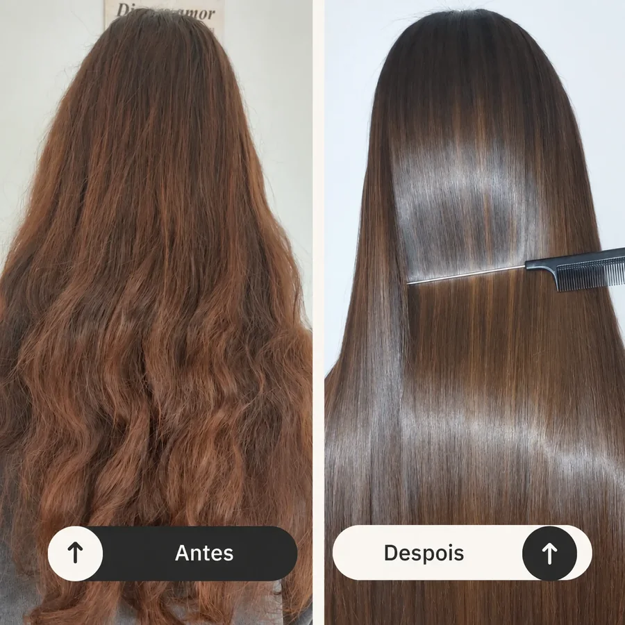 Avant et après une routine de Calendrier Capillaire sur cheveux longs