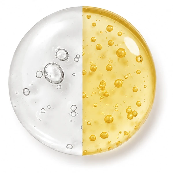 Anti-Frizz: gel transparente y dorado, identidad de la línea