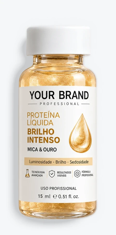 Proteína Líquida Mica & Oro: luminosidad y brillo, ampolla de 15 ml