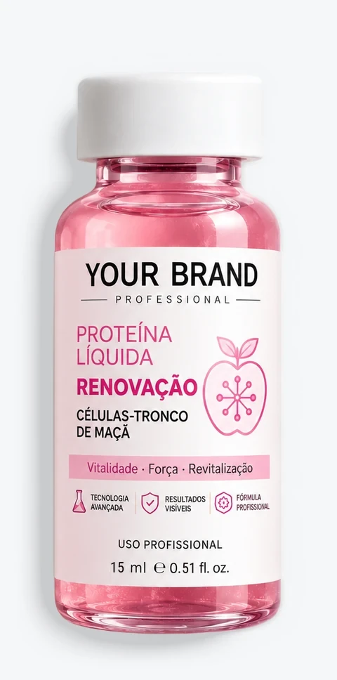 Proteína Líquida Células Madre de Manzana: vitalidad y cuidado de la fibra, ampolla de 15 ml